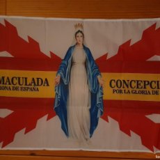 Banderines de colección: BANDERA INMACULADA CONCEPCIÓN PATRONA DE ESPAÑA POR LA GRACIA DE DIOS