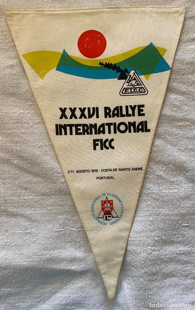 Sammlung von Wimpeln: 1975 &rdquo;XXXVI Rallye International FICC,2-11 Agosto 1975, Costa de Santo Andr&eacute; Portugal&rdquo; z&aacute;szl&oacute;, 28x17