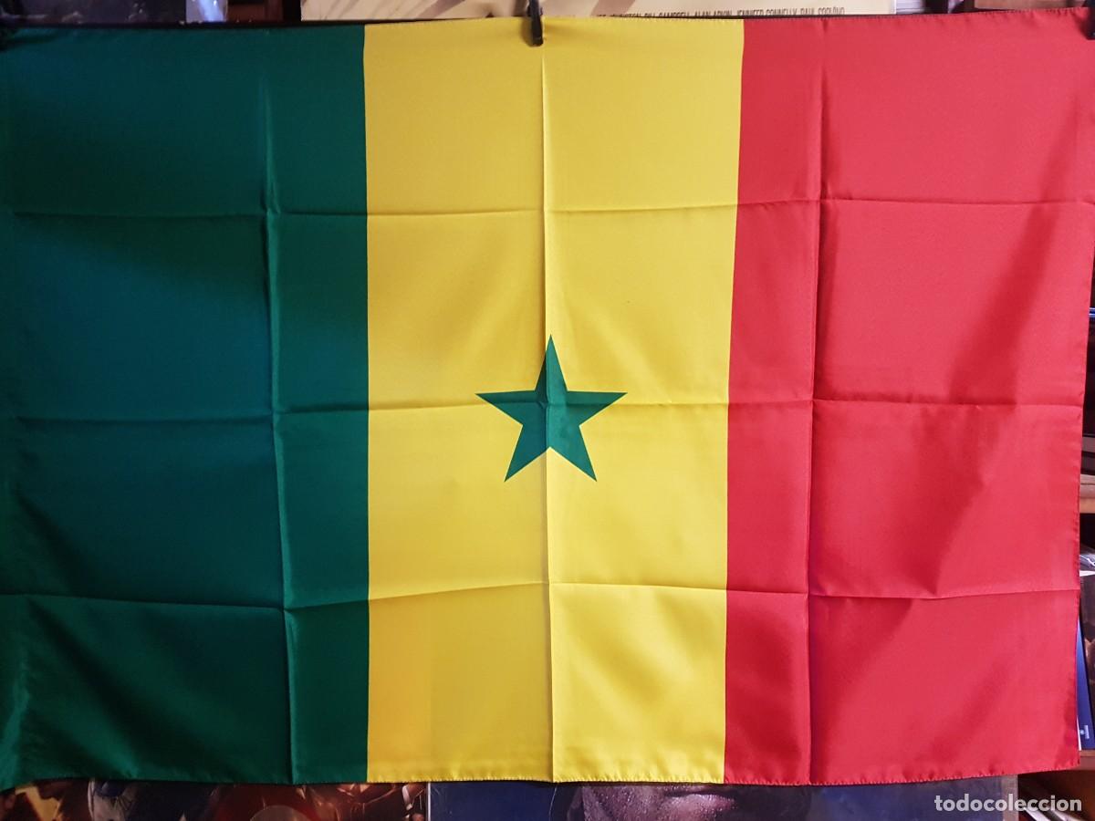 Galhardetes de cole&ccedil;&atilde;o: BANDERA DE SENEGAL 130CM X90CM
