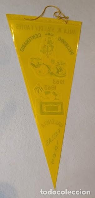 Banderines de colecci&oacute;n: FALLA PL. STA. CRUZ Y ADTES 1963 CENTENARIO - Foto 2