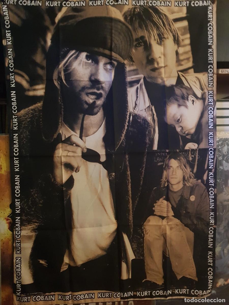 Sammlung von Wimpeln: BANDERA DE KURT COBAIN /COLAGE 95CMX135CM