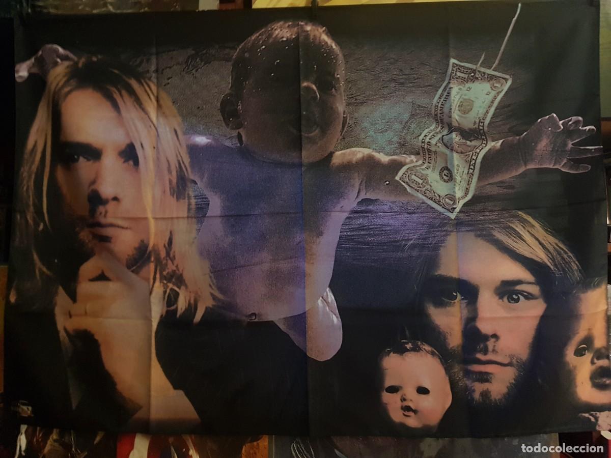 Banderines de colecci&oacute;n: BANDERA NIRVANA (BEBE/HORIZONTAL) 140CMX98CM - Foto 2
