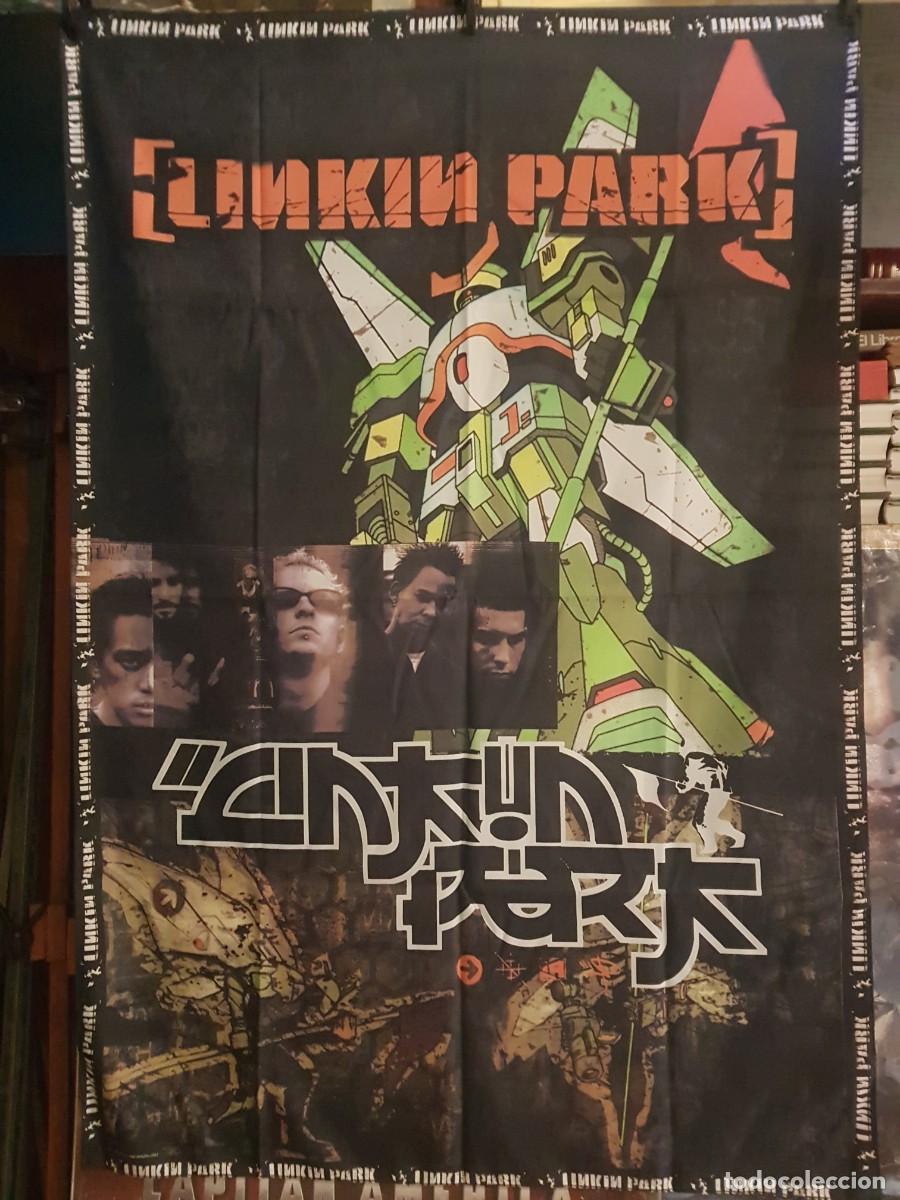 Galhardetes de cole&ccedil;&atilde;o: BANDERA LINKIN PARK /VERDE 98CMX138CM