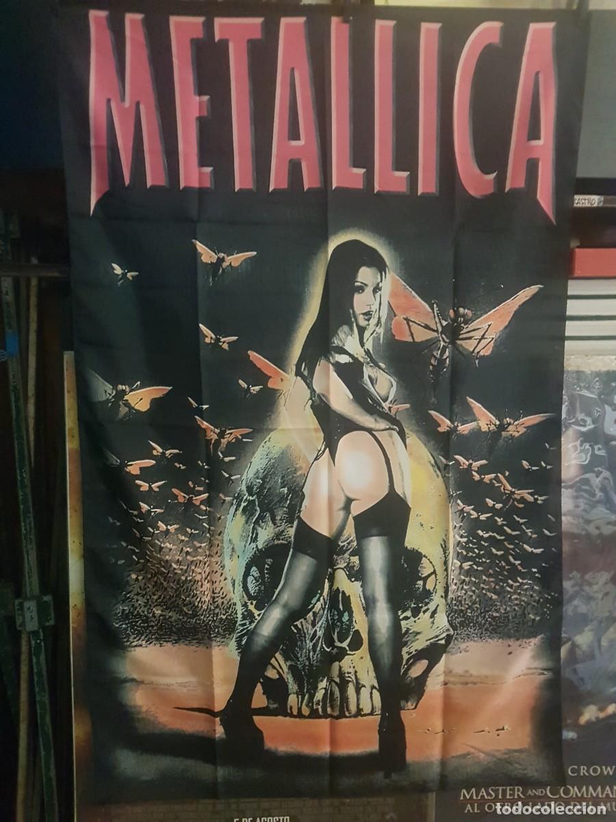 Galhardetes de cole&ccedil;&atilde;o: BANDERA METALLICA /CHICA 93CMX144CM