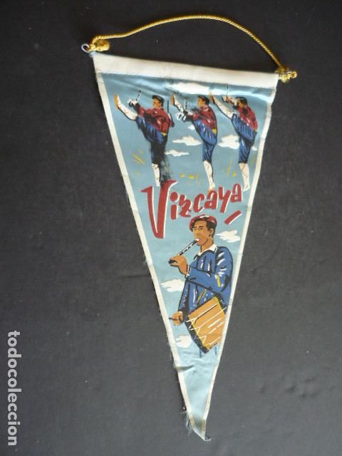 Fanions de collection: BANDERIN VIZCAYA TXITULARI Y DANTZARIS