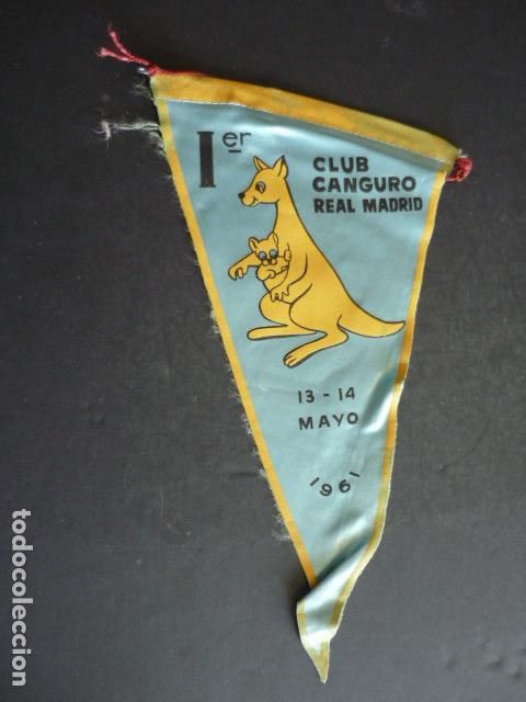 Banderines de colecci&oacute;n: BANDERIN IER CLUB CANGURO REAL MADRID 1961