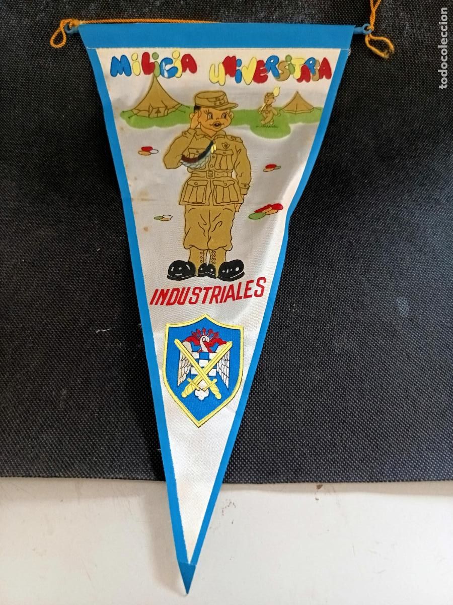 Banderines de colecci&oacute;n: Banderin Milicia Universitaria Industriales