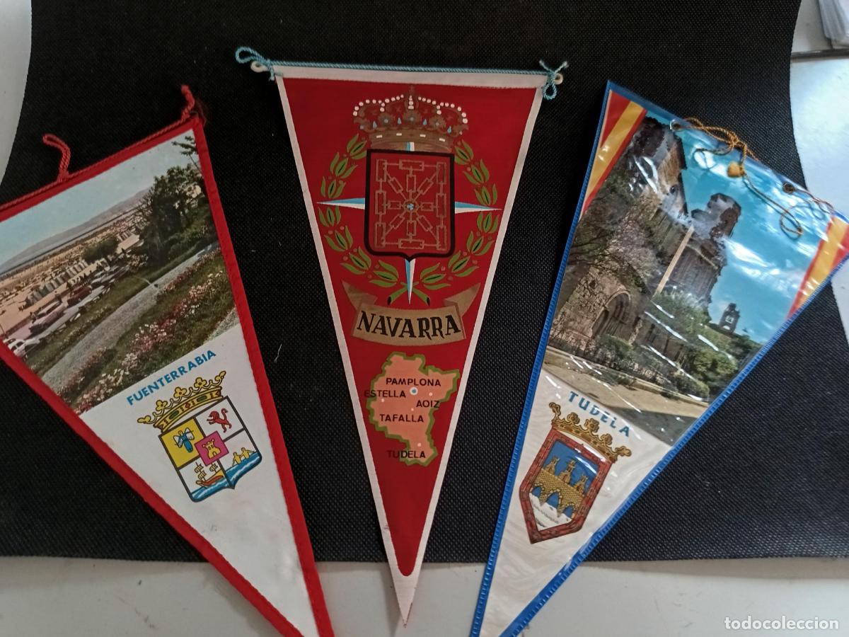 Fanions de collection: Banderines navarra Fuenterrabia Tudela
