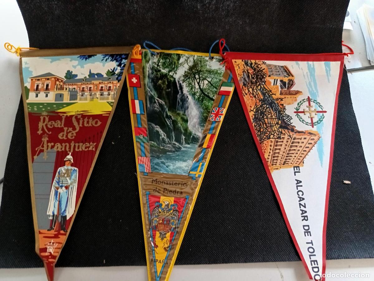 Fanions de collection: Banderines Aranjuez Alcazar de Toledo Monasterio de Piedra
