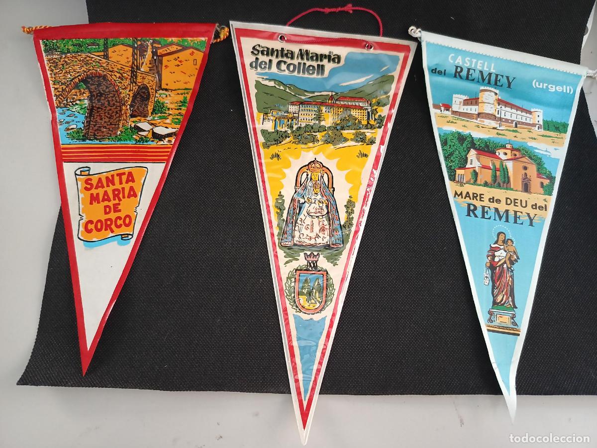 Galhardetes de cole&ccedil;&atilde;o: Banderines Santa Maria de Corco Collel Mare de Deu del Remey (con y griega)