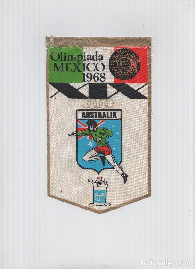 Fanions de collection: Banderin Olimpiada Mexico 1968 : Australia (Editor detergentes Gior)