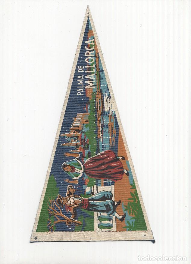 Collection pennants: BANDERIN: PALMA DE MALLORCA - Vista de Bailarines con trajes tipicos y catedral de palma al fondo -