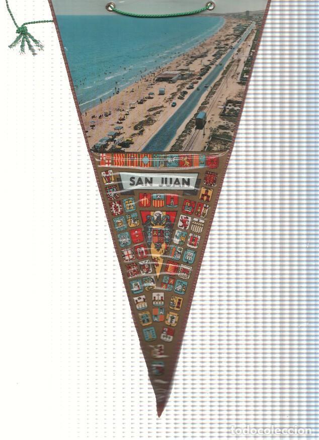 Collection pennants: BANDERIN: SAN JUAN DE ALICANTE - Imagen de la playa de la localidad - VARIOS