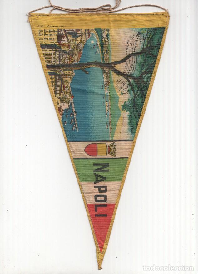 Collection pennants: BANDERIN: NAPOLI / Napoles - Ilustracion aerea de la Playa de Napoles - Irupe