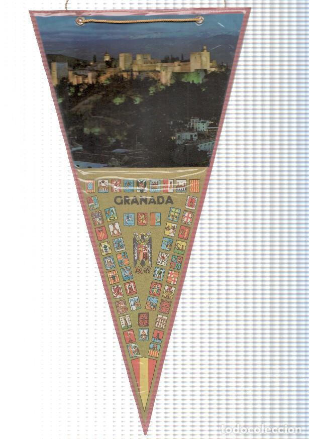 Collection pennants: BANDERIN: GRANADA - Vista nocturna exterior del alcazar de la Alhambra de Granada - VARIOS