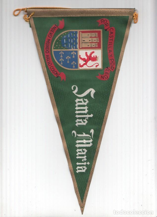 Collection pennants: BANDERIN: SANTA MARIA - Ilustracion del escudo de SANTA MARIA de Castilla y Leon - VARIOS