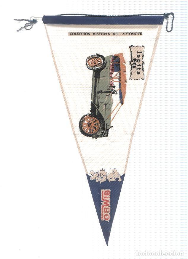 Collection pennants: Banderin de tela de la Coleccion: Historia del Automovil de BIMBO Numero 6A: ISOTTA 1906 - Varios