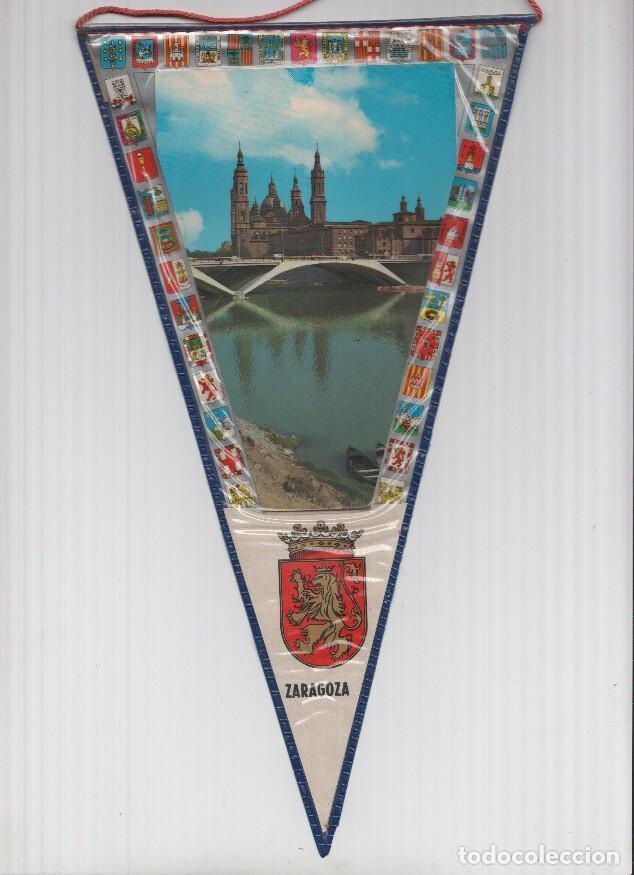 Collection pennants: Banderin: ZARAGOZA - Imagen de la Basilica del Pilar y escudo de la localidad de Zaragoza - VARIOS