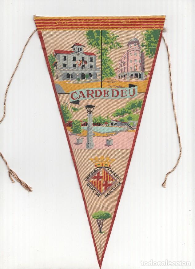 Bandierine di collezione: BANDERIN: CARDEDEU - Ayuntamiento y edficios tipicos de Cardedeu. Con escudo - VARIOS
