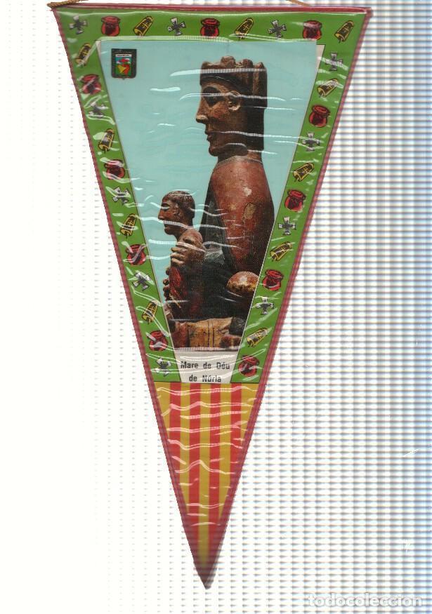 Bandierine di collezione: BANDERIN: NURIA, Girona - Imagen de la talla de la Mare de Deu de Nuria y escudo de la localidad - V