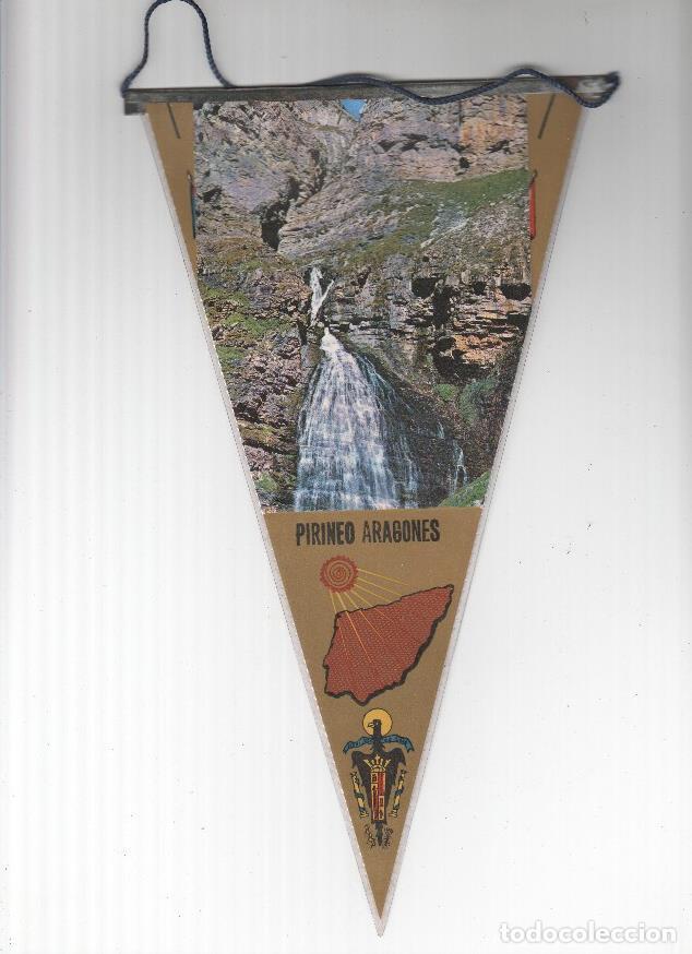 Bandierine di collezione: BANDERIN: PIRINEO ARAGONES - Cascada de Pirineo Aragones (Mapa de carreteras espa&ntilde;olas en Trasera)