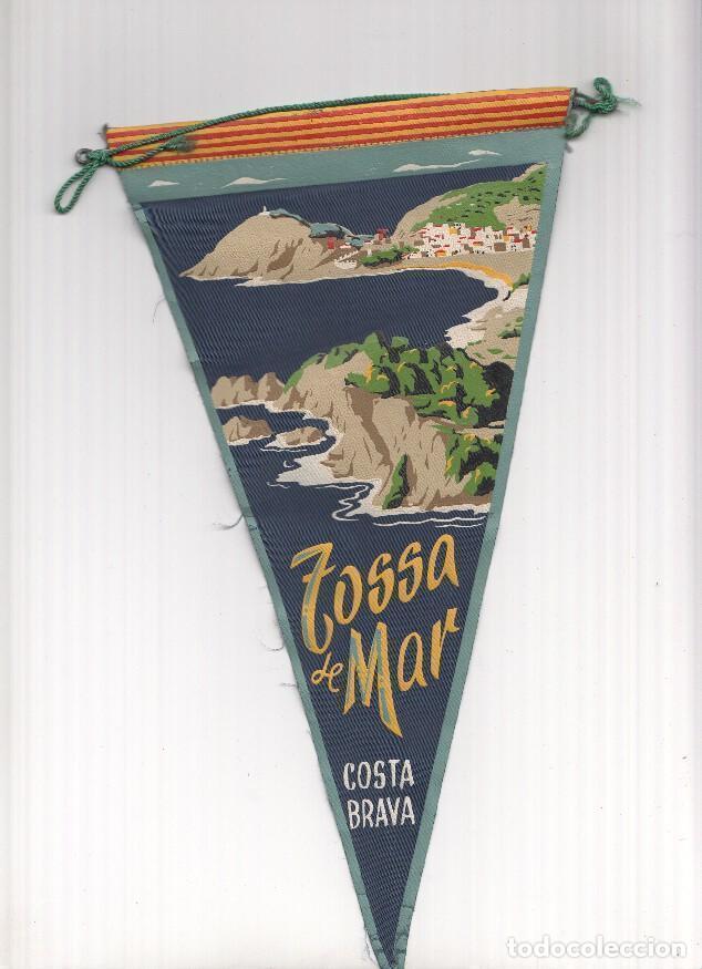 Bandierine di collezione: BANDERIN: TOSSA DE MAR (Costa Brava) - Ilustracion Aerea de la localidad - Varios