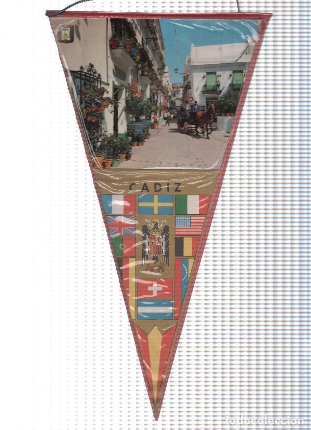 Bandierine di collezione: Banderin: CADIZ - Imagen de calle Tipica de Cadiz con coche de caballos - Varios