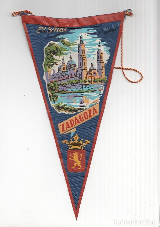Bandierine di collezione: BANDERIN: ZARAGOZA - Ilustracion Basilica del Pilar y Escudo - Varios