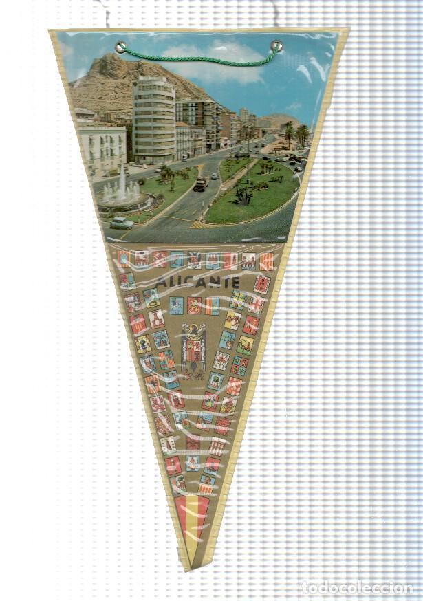 Bandierine di collezione: BANDERIN: ALICANTE - Vista de la localidad desde la Plaza Puerte del Mar - VARIOS