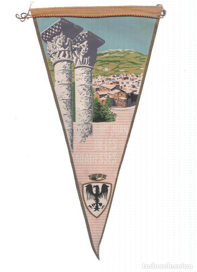 Bandierine di collezione: BANDERIN: SANT JOAN DE LES ABADESSES (Girona) - Ilustracion del pueblo, columnas y escudo - VARIOS