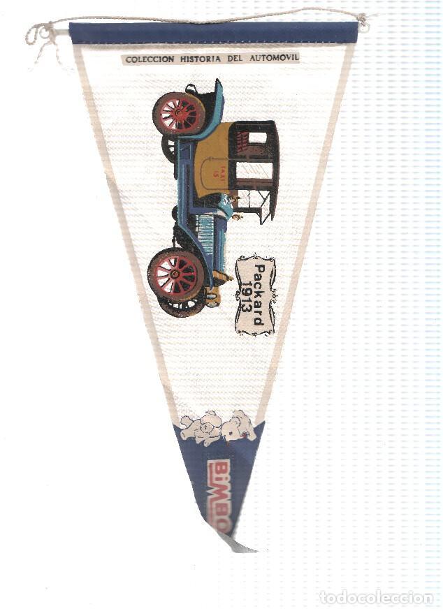 Bandierine di collezione: Banderin de tela de la Coleccion: Historia del Automovil de BIMBO Numero 12A: PACKARD 1913 - Varios