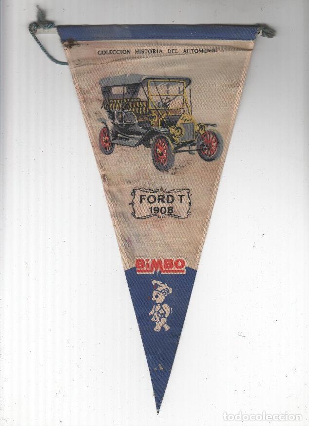 Bandierine di collezione: BANDERIN: Coleccion Historia del Automovil de BIMBO, Numero 09: FORD T 1908 - SOLGRAPH