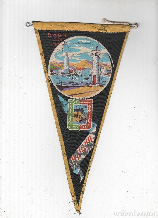 Bandierine di collezione: BANDERIN: MALAGA - El Puerto de Malaga y La Farola - VARIOS