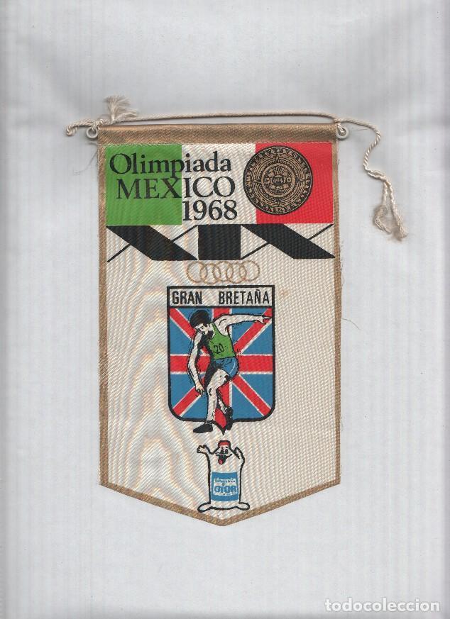 Bandierine di collezione: Banderin Olimpiada Mexico 1968 : Gran Breta&ntilde;a (Editor detergentes Gior)