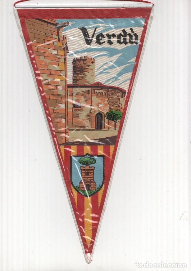 Bandierine di collezione: BANDERIN: VERDU, Lleida - Ilustracion del Castillo de Verdu y escudo de la localidad - VARIOS