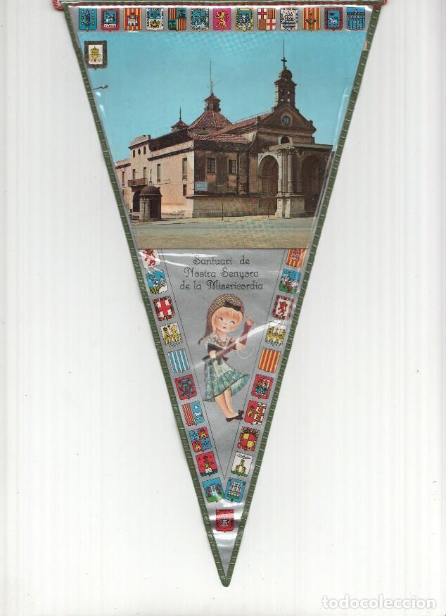 Bandierine di collezione: BANDERIN: REUS - Imagen del Santurio de Nostra Senyora de la Misericordia y Ni&ntilde;a con traje tipico -