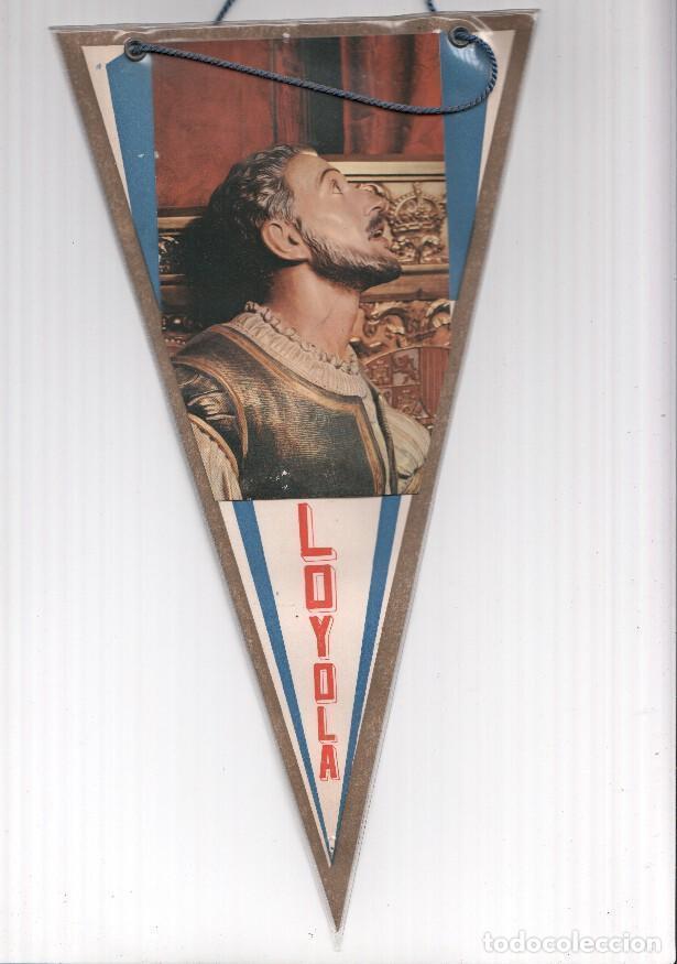 Bandierine di collezione: BANDERIN: LOYOLA - Imagen de San Ignacio de Loyola con Escudo en parte trasera - VARIOS