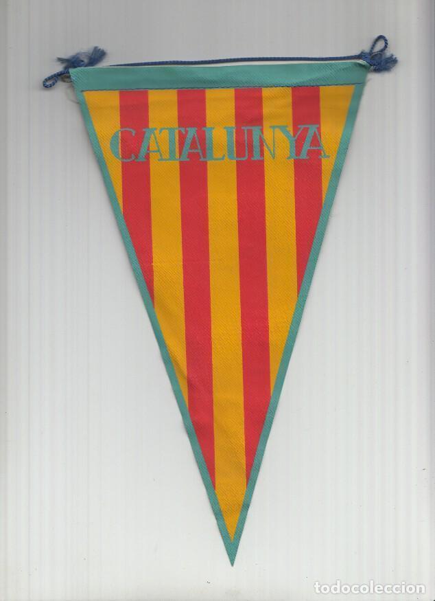 Bandierine di collezione: Banderin: CATALUNYA - SENYERA de Catalunya con ribete y letras azules - VARIOS