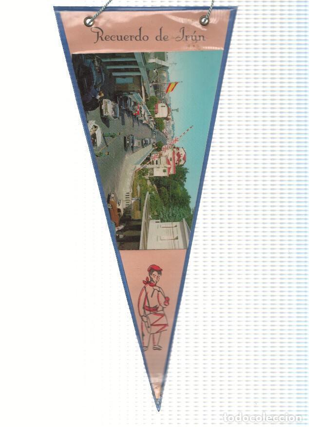 Bandierine di collezione: BANDERIN: IRUN - Vista de la calle con la Frontera en Irun - Varios
