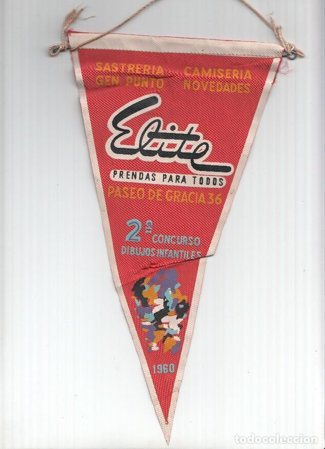 Galhardetes de cole&ccedil;&atilde;o: BANDERIN: SASTRERIA ELITE (Barcelona) - Banderin Publicitario del 2o concurso de Dibujos Infantiles