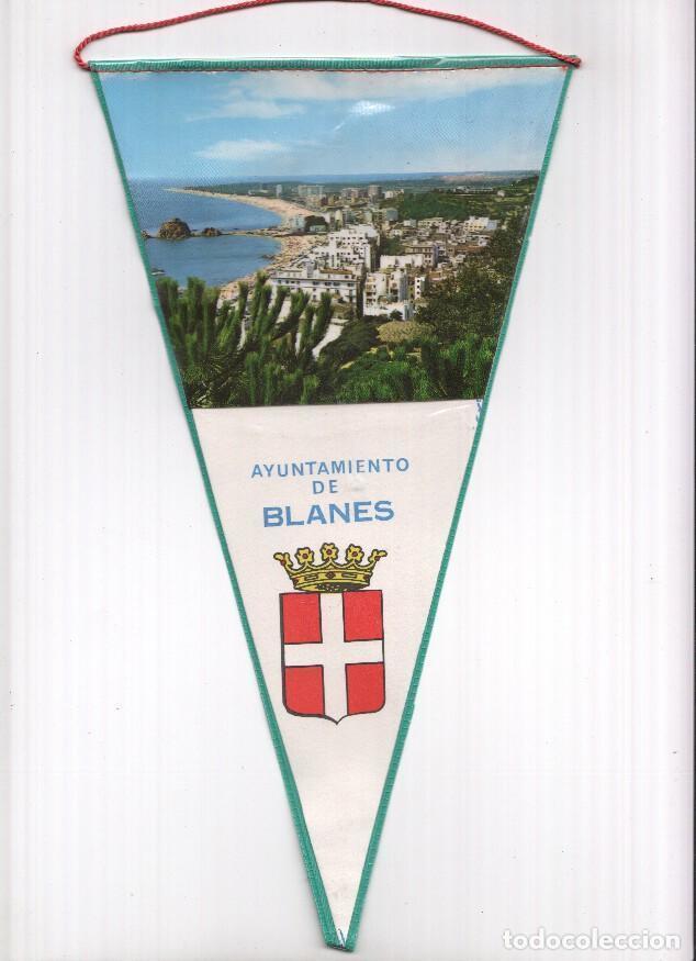 Galhardetes de cole&ccedil;&atilde;o: BANDERIN: BLANES - Imagen Aerea de Blanes y escudo (Numero 01) - Varios