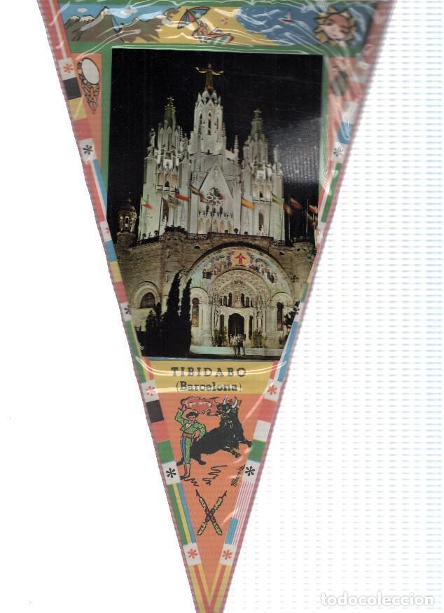 Galhardetes de cole&ccedil;&atilde;o: BANDERINES: BARCELONA - Imagen nocturna del Templo Expiatorio del Sagrado Corazon, TIBIDABO - Varios