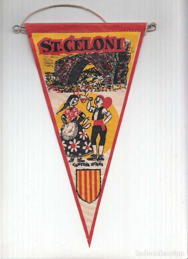 Galhardetes de cole&ccedil;&atilde;o: BANDERIN: SANT CELONI - Banderin publicitario Cantina Boada, con trajes tipicos catalanes - VARIOS