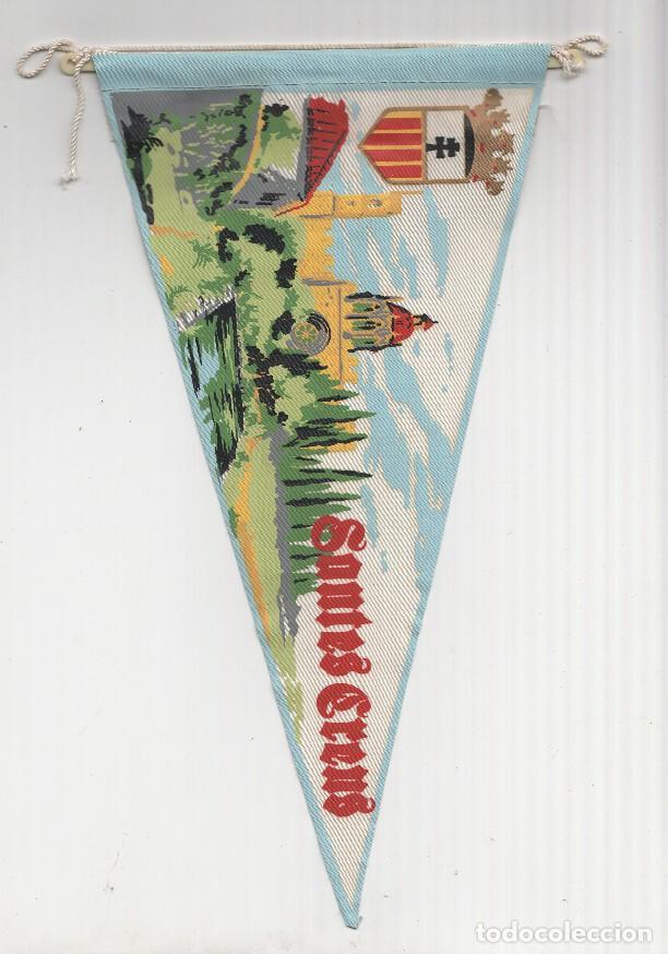 Collection pennants: BANDERIN: SANTES CREUS, Tarragona - Vista del Monasterio de LES SANTES CREUS y escudo - VARIOS