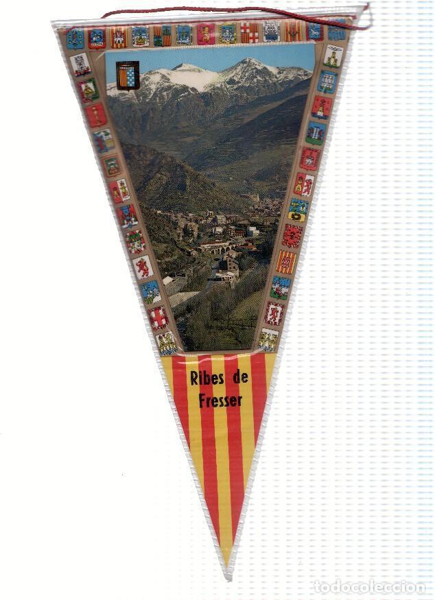 Collection pennants: BANDERIN: RIBES DE FRESSER, Girona - Imagen aerea de la localidad de Ribas de Freser - Varios