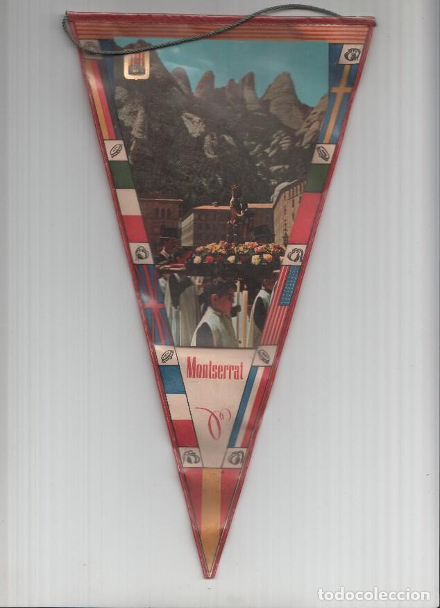 Collection pennants: Banderin: MONTSERRAT, Barcelona - Imagen de la basilica y procesion del Moreneta - Varios