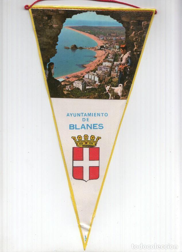 Collection pennants: BANDERIN: BLANES - Imagen Aerea de Blanes y escudo (Numero 02) - Varios