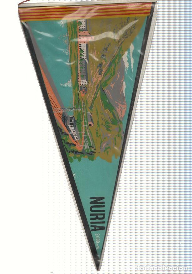 Collection pennants: BANDERIN: NURIA, Girona - Ilustracion del Santuario Basilica de Nuria y Tren Cremallera de NURIA - V