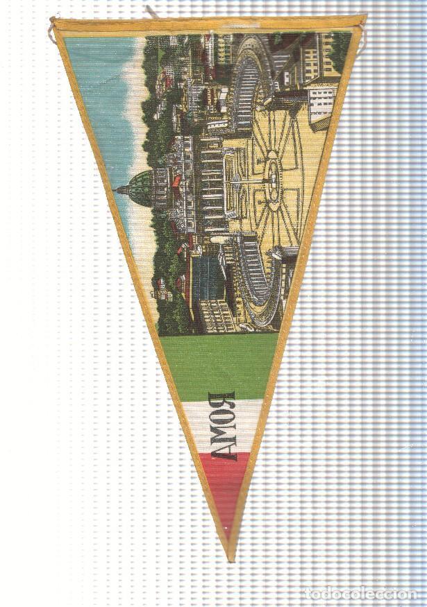Collection pennants: BANDERIN: EL VATICANO, Roma - Ilustracion de la Plaza de San Pedro (Dos Caras) - VARIOS