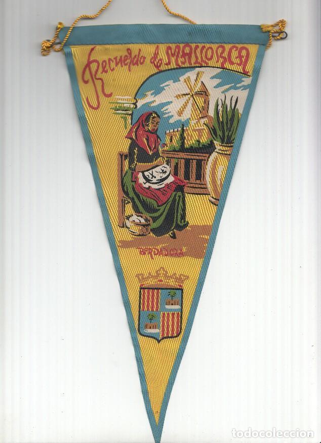 Collection pennants: BANDERIN: MALLORCA - Ilustracion de Molino, Bordadora y escudo de Mallorca - VARIOS